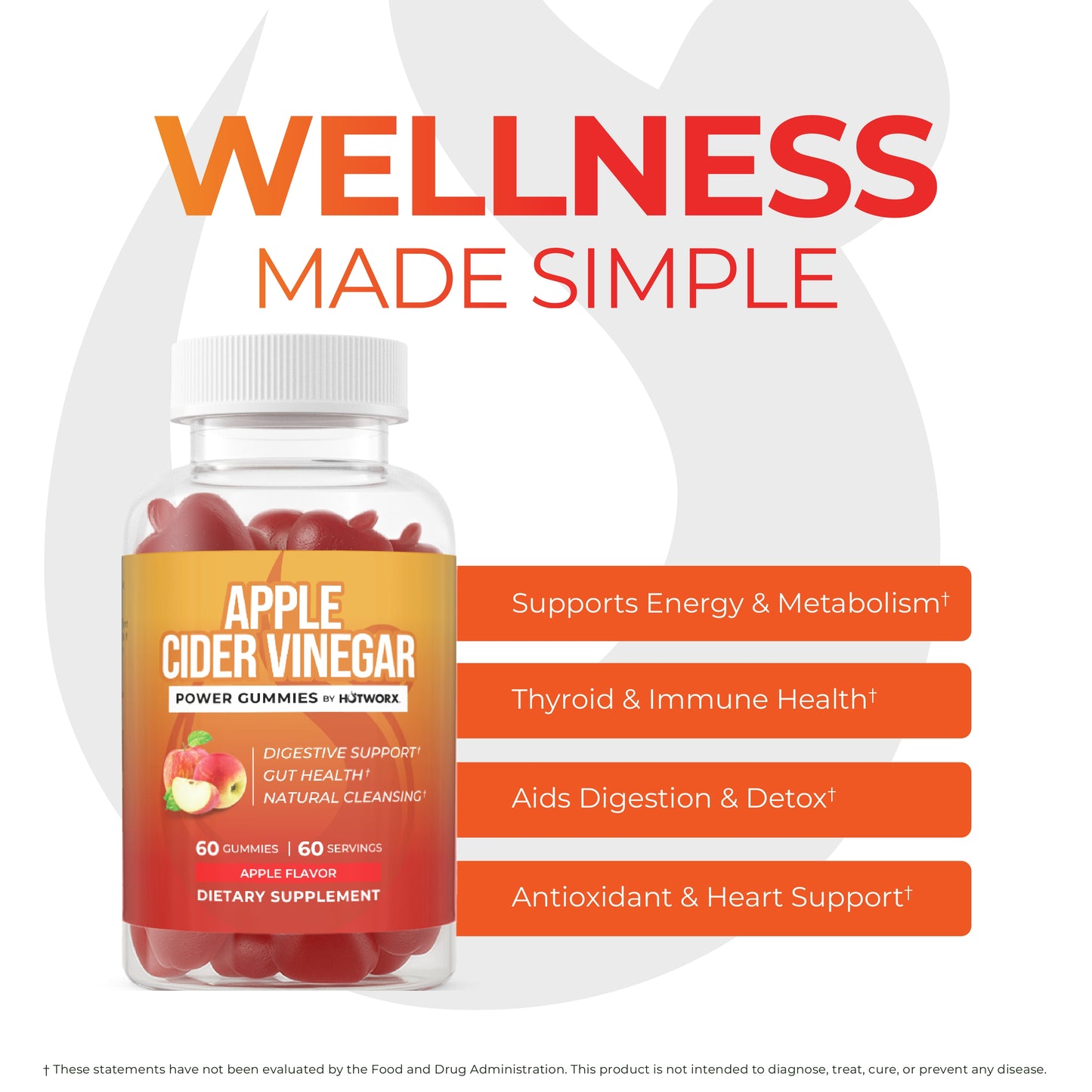 HOTWORX Apple Cider Vinegar Power Gummies