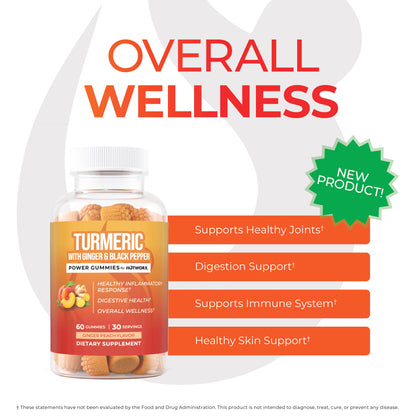 Turmeric With Ginger & Black Pepper Gummies