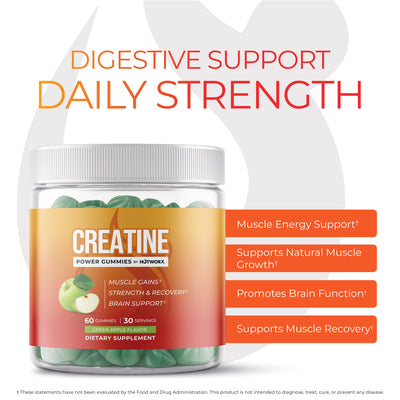 HOTWORX Creatine Gummies-Green Apple