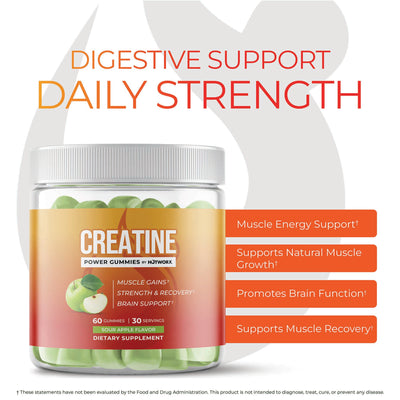 HOTWORX Creatine Gummies- Sour Apple